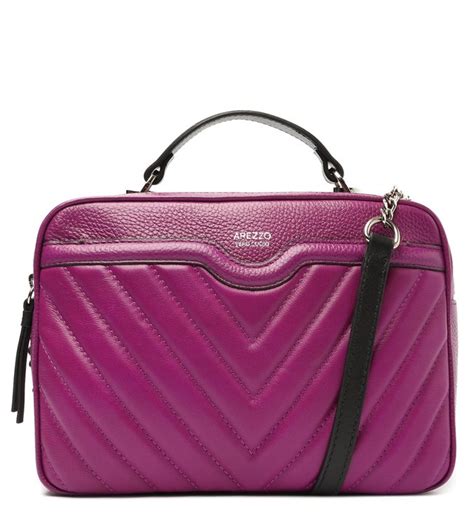 bolsa arezzo roxa